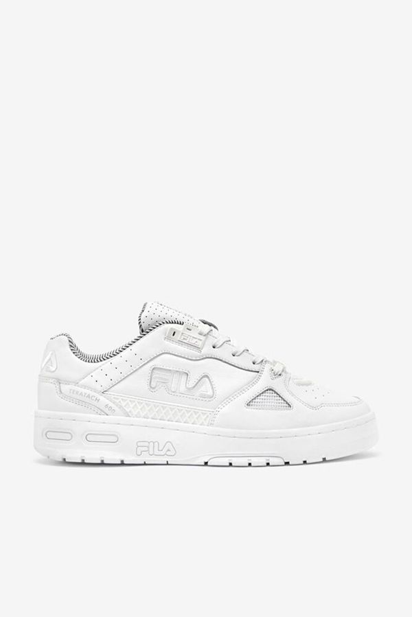 Fila Teratach 600 Men's Sneakers - White/White/Metal Silver,NZ 539-90418